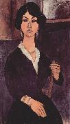 Amedeo Modigliani Portrat der Paulette Jourdain France oil painting artist